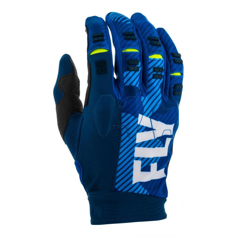 Gants cross Fly Racing Evolution DST bleu/blanc- L/10