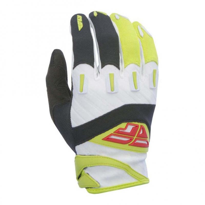 Gants cross Fly Racing F-16 noir/jaune- XS-7
