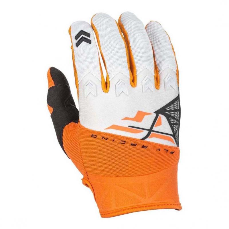 Gants cross Fly Racing F-16 orange/blanc- XL-11