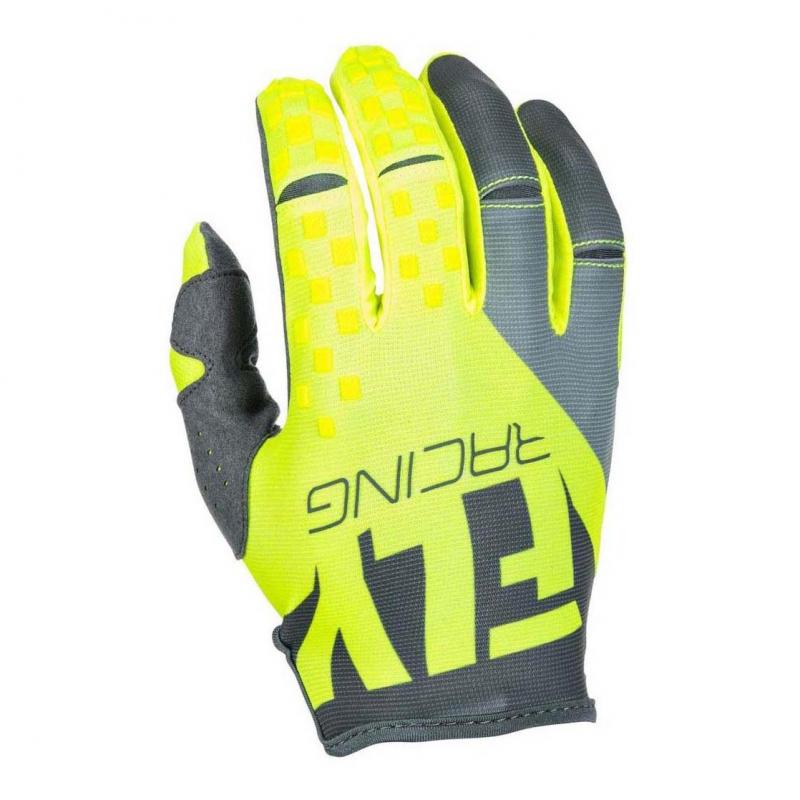 Gants cross Fly Racing Kinetic gris/jaune fluo- 2XL-12