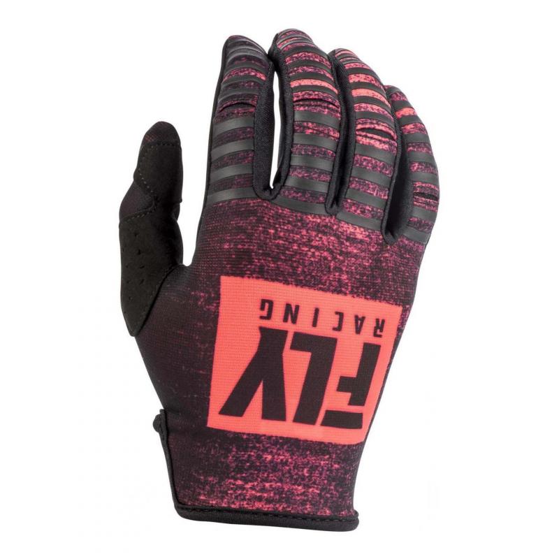 Gants cross Fly Racing Kinetic Noiz noir/rouge- S-8
