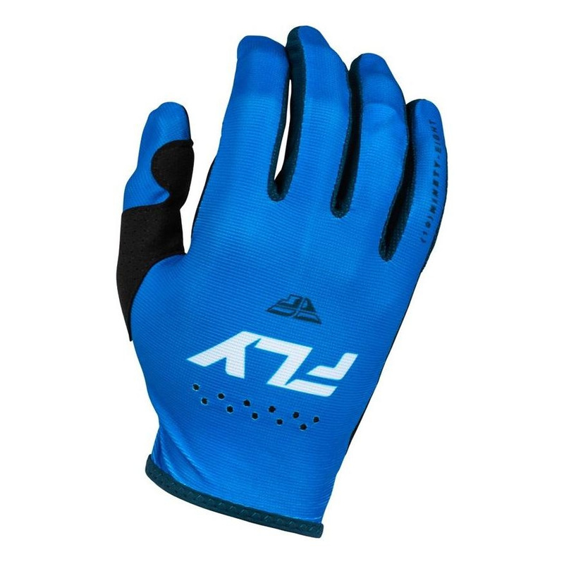 Gants cross Fly Racing Lite bleu/blanc- 9
