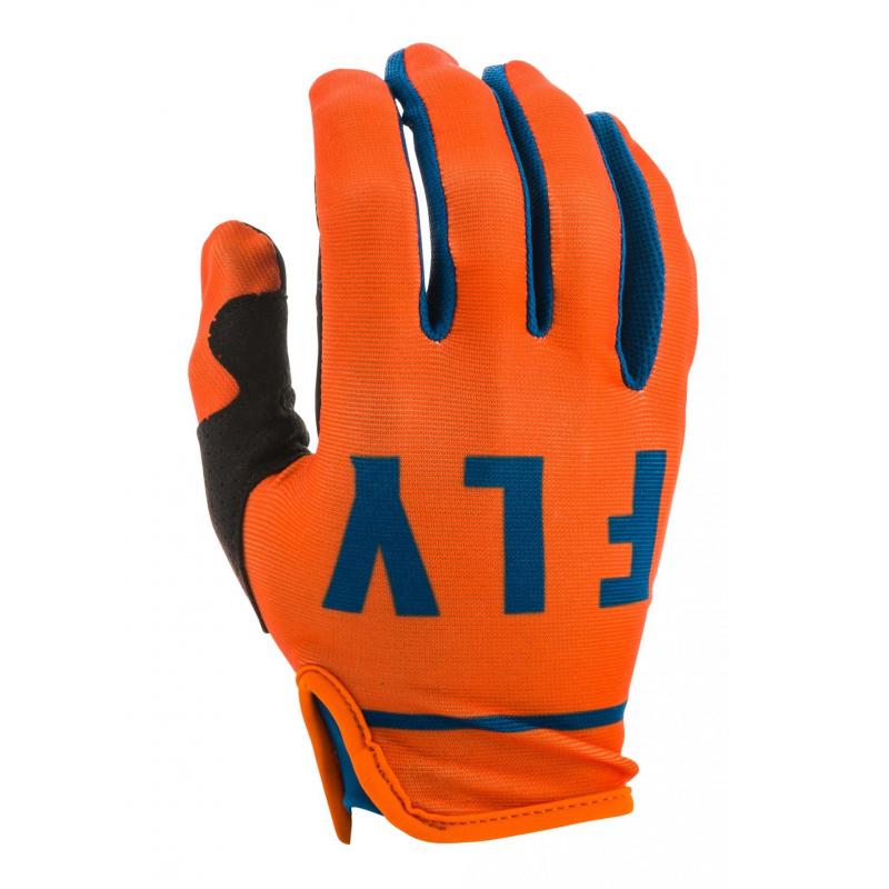 Gants cross Fly Racing Lite orange/bleu- 2XL/12
