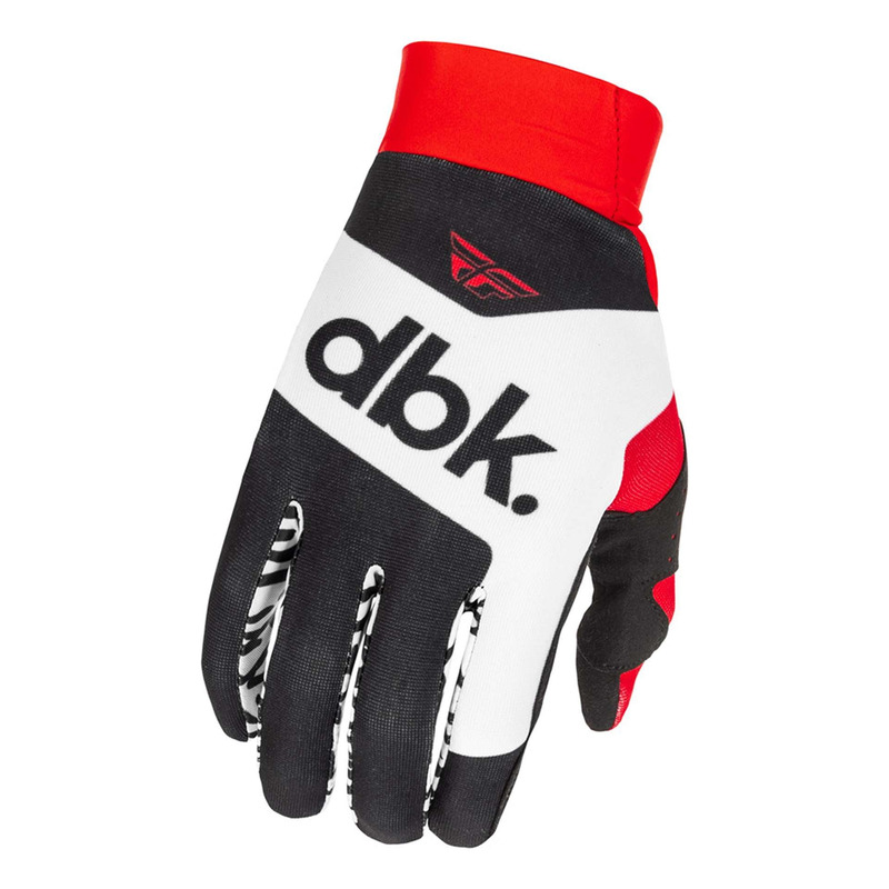 Gants cross Fly Racing Pro Lite DBK black/white/red- XS