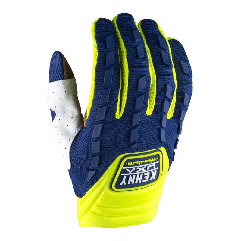 Gants cross Kenny Titanium navy/jaune fluo 2022- 7