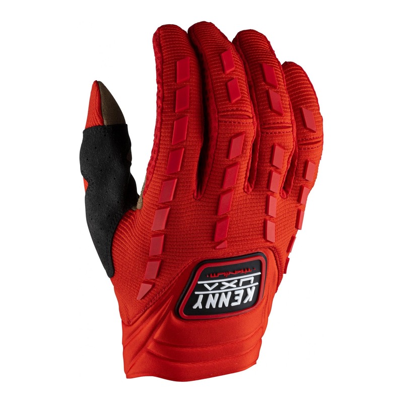 Gants cross Kenny Titanium rouge 2022- 7