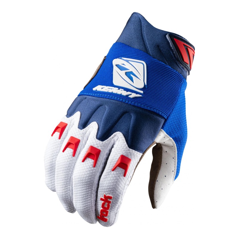 Gants cross Kenny Track bleu/blanc/rouge- 7