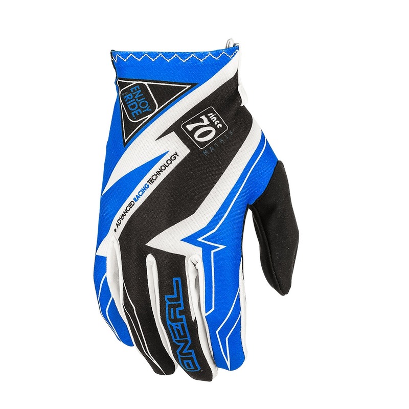 Gants cross O'Neal Matrix Racewear noir/bleu