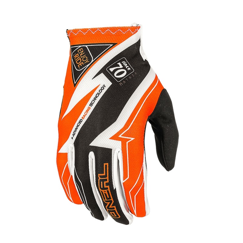 Gants cross O'Neal Matrix Racewear noir/orange