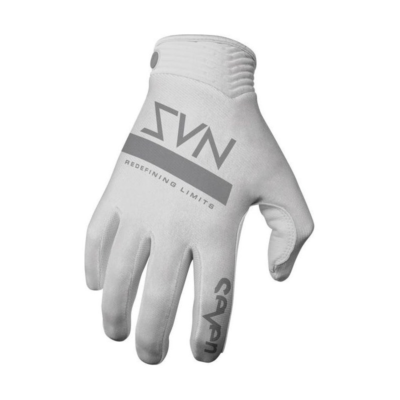 Gants cross Seven Zero Contour blanc/gris- M