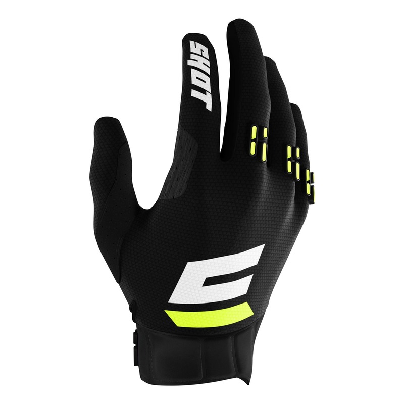 Gants cross Shot Aerolite Gradient gris/noir/jaune fluo- 8