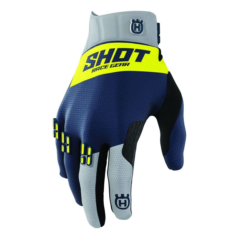 Gants cross Shot Aerolite Husqvarna Limited Edition 2021 gris foncé-