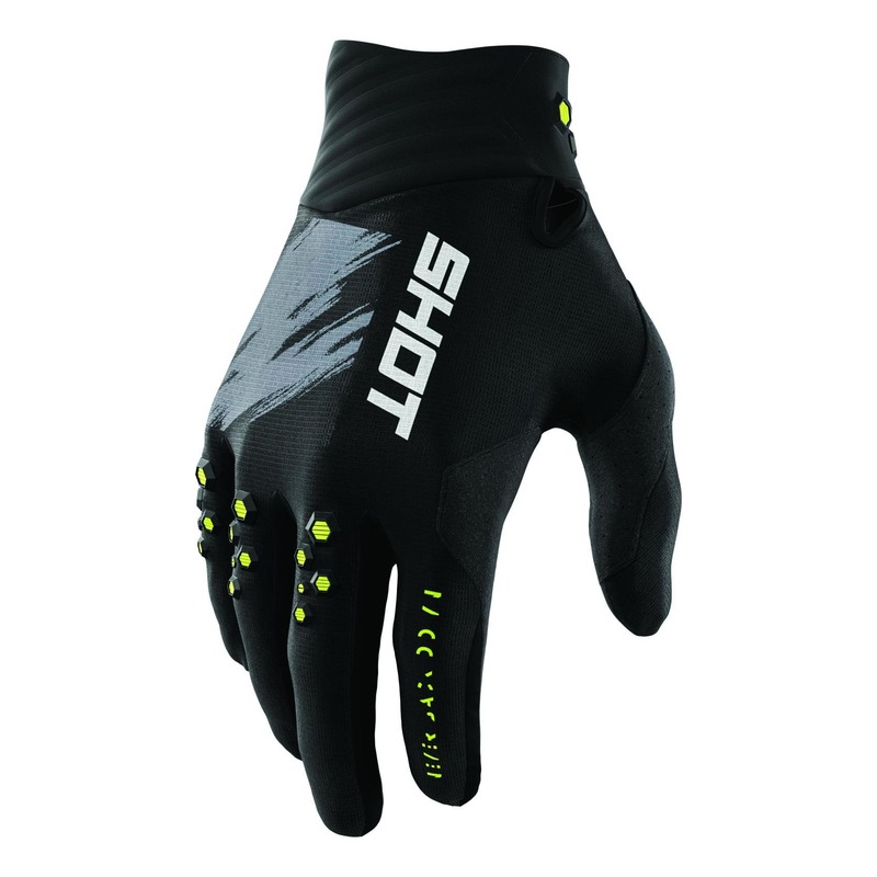 Gants cross Shot Contact Draw jaune fluo- 8