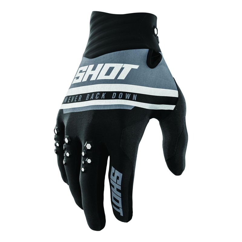 Gants cross Shot Contact Shining noir- 8