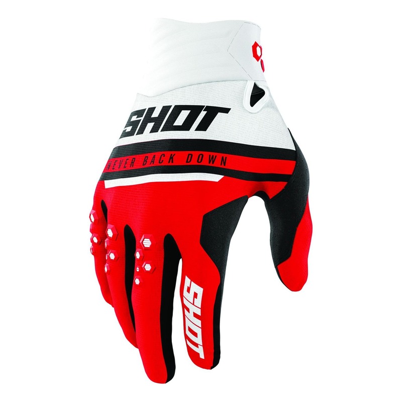 Gants cross Shot Contact Shining rouge- 8