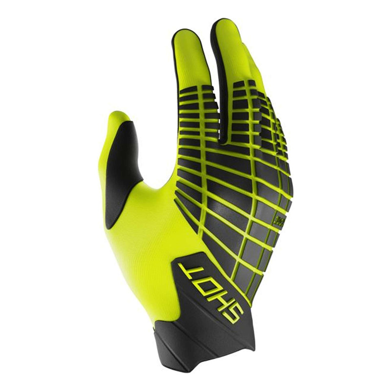 Gants cross Shot Core Max neon yellow- 9
