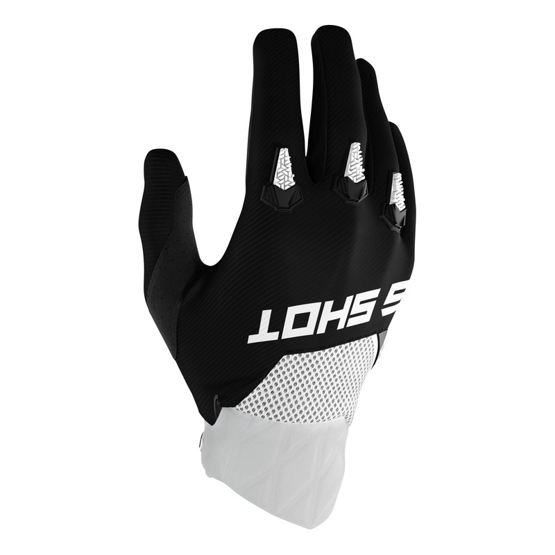 Gants cross Shot Devo noir/blanc- 8