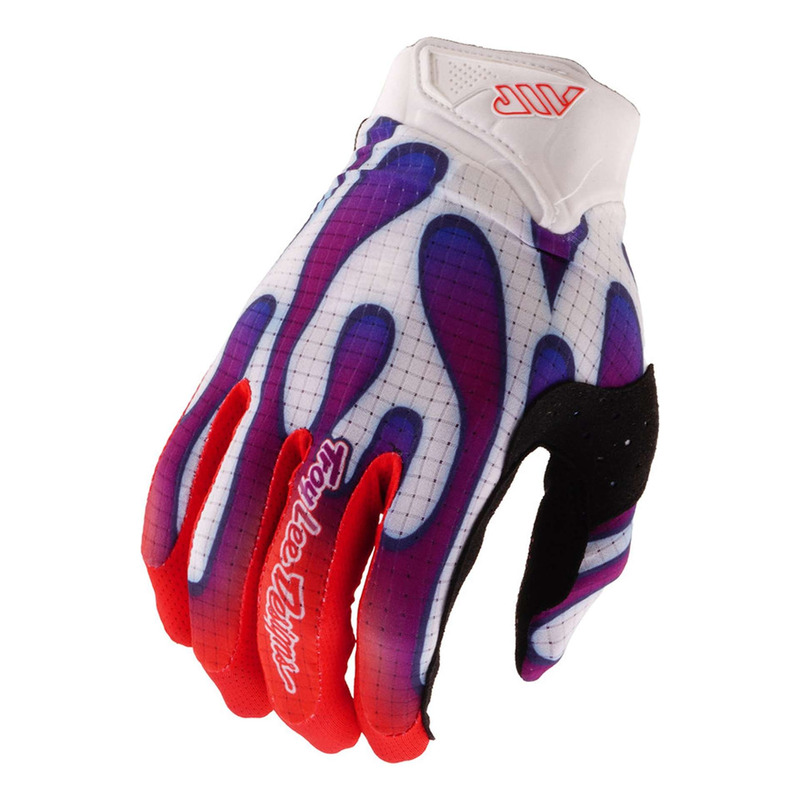 Gants cross Troy Lee Designs Air Overspray blanc/violet
