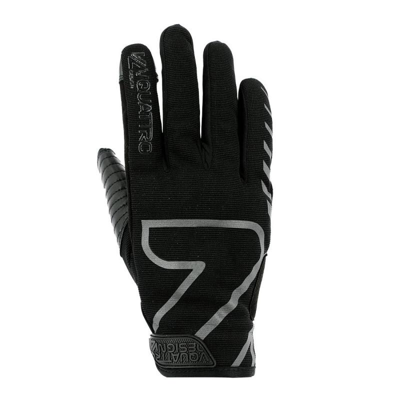 Gants cross V'Quattro Thunder noir CE- M