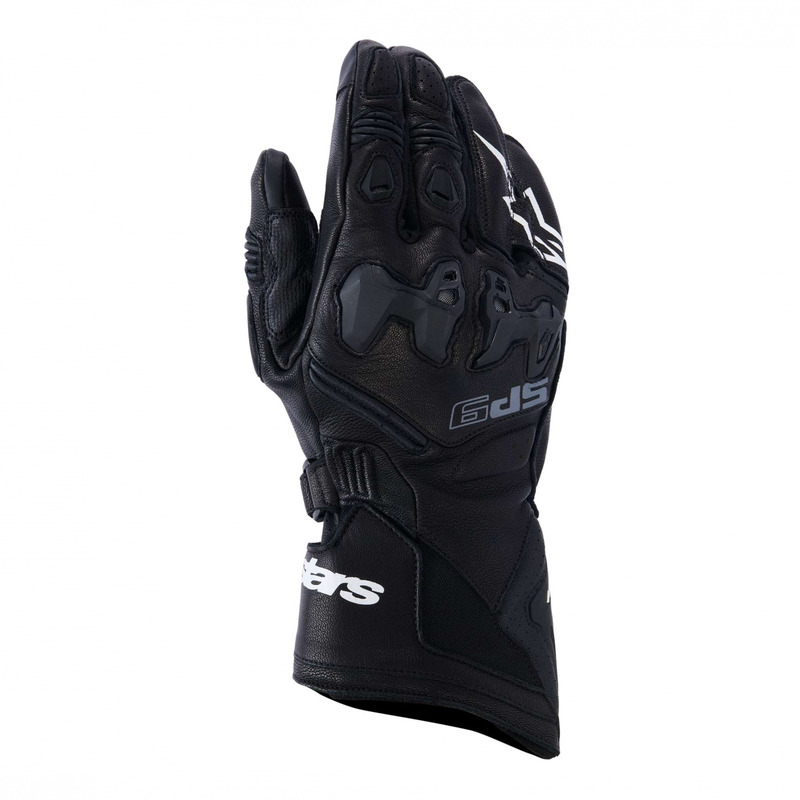 Gants cuir Alpinestars SP-9 black white