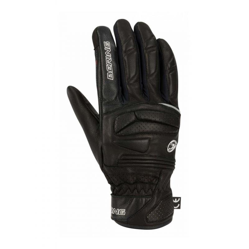 Gants cuir Bering Java noir- 8