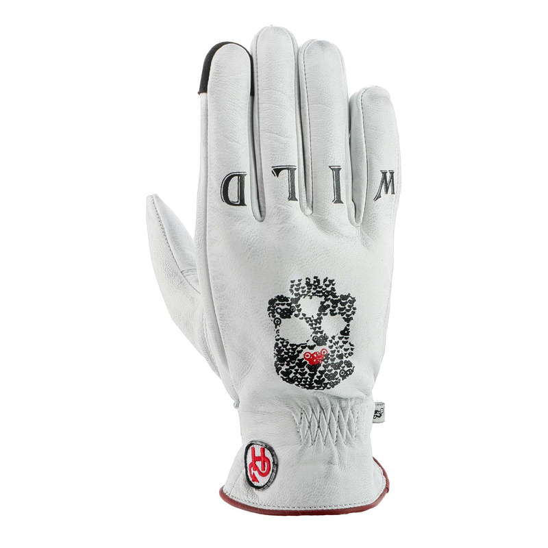 Gants cuir femme Helstons Bonnie blanc- T7