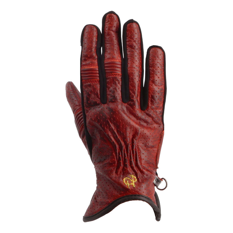 Gants cuir femme Helstons Swallow Air Evo rouge