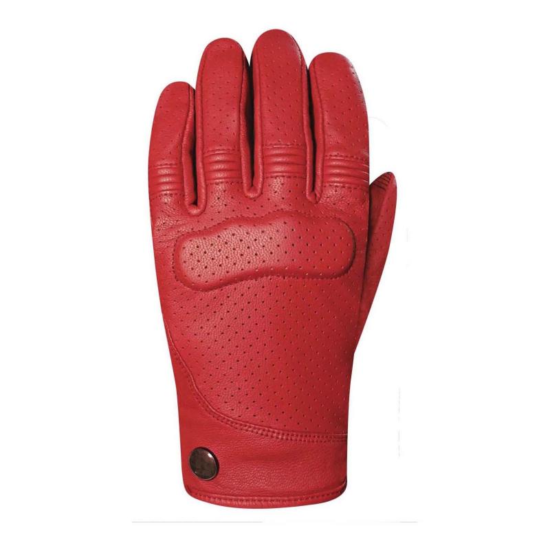 Gants cuir femme Racer Shirley rouge- XS