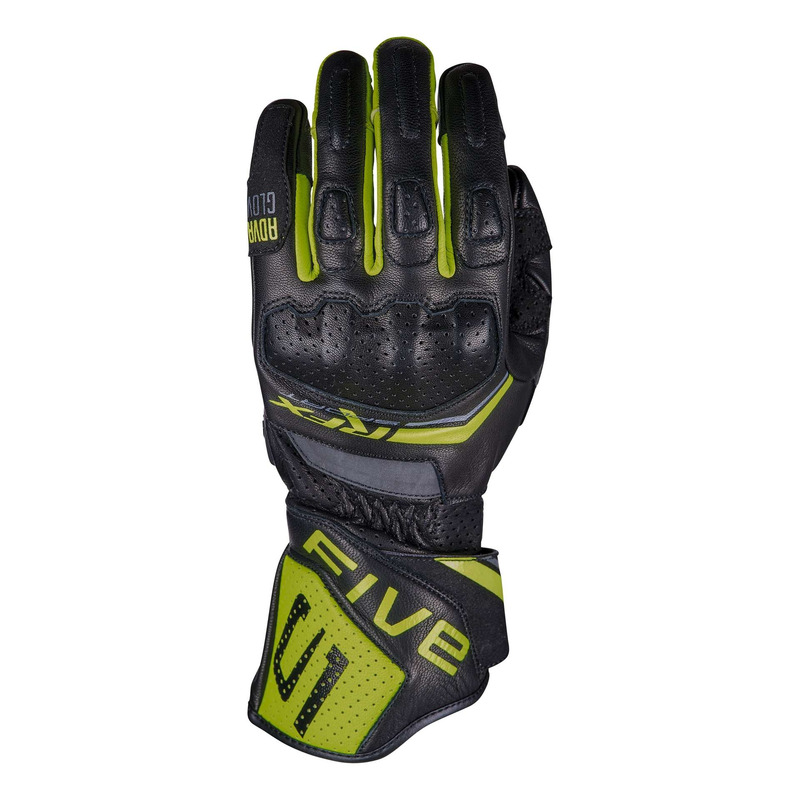 Gants cuir Five RFX Sport Evo black/yellow fluo