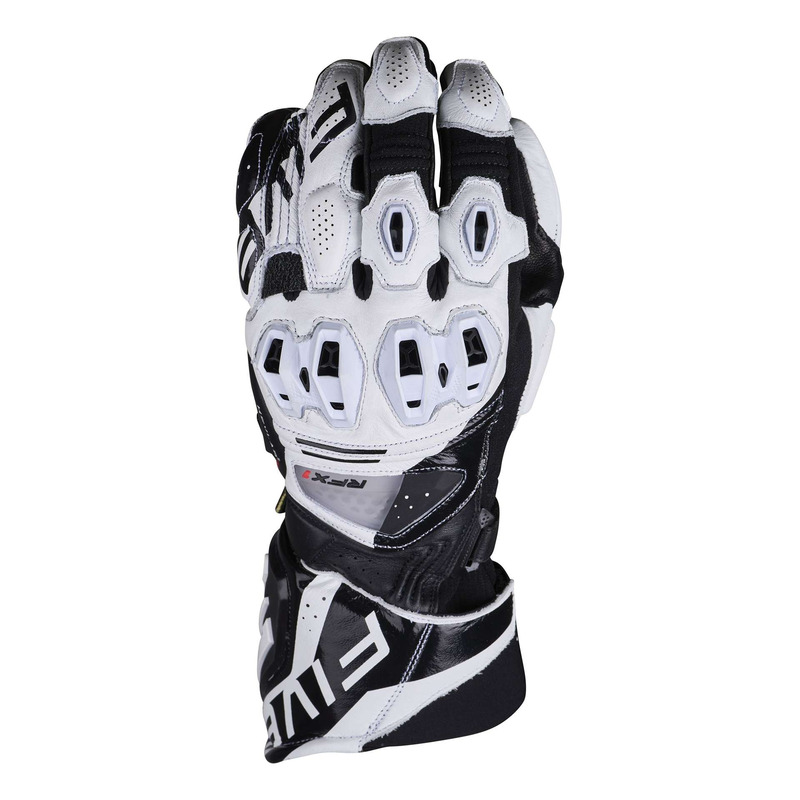 Gants cuir Five RFX1 Evo blanc/noir