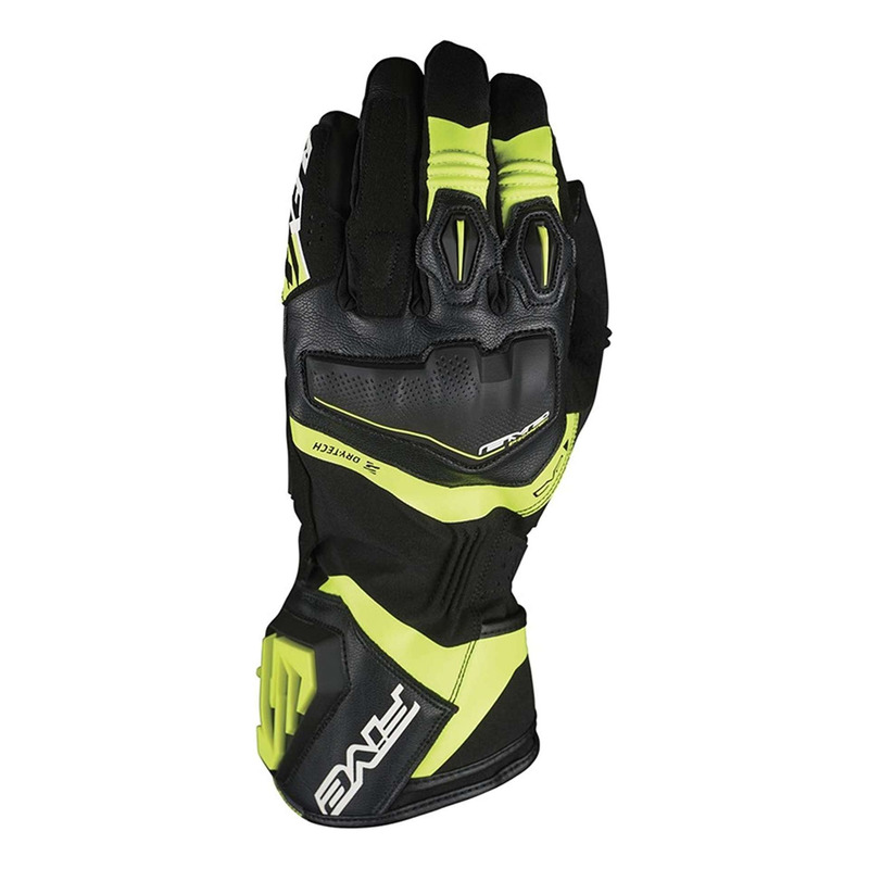 Gants cuir Five RFX4 Evo WP black/fluo yellow
