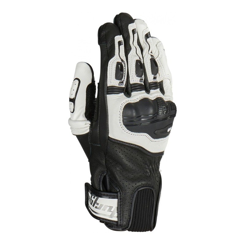 Gants cuir Furygan Savitar noir/blanc- S