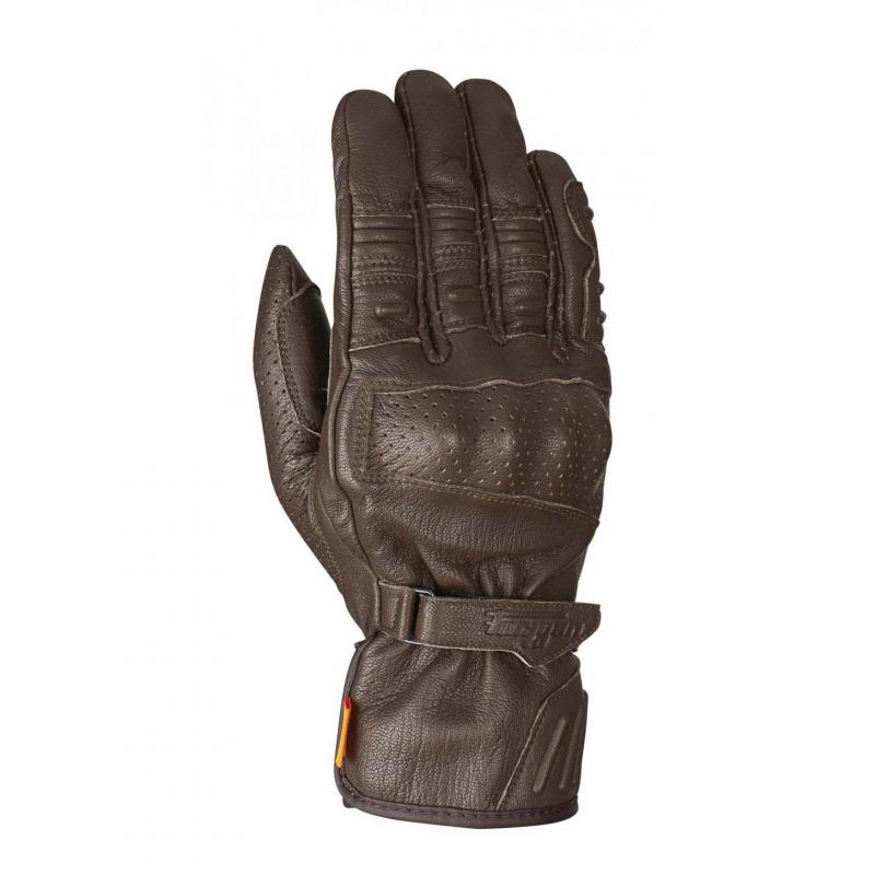 Gants cuir Furygan Taiga D3O marron- S