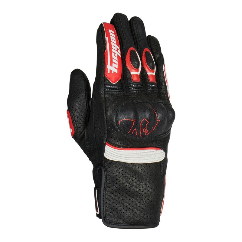 Gants cuir Furygan TD Roadster noir/rouge/blanc- S