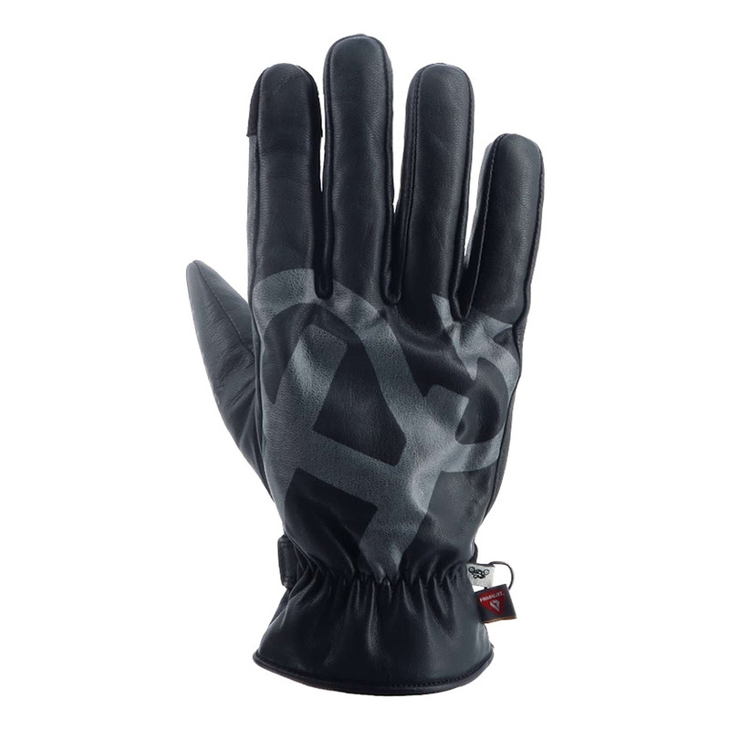 Gants cuir Helstons Blues gris/noir