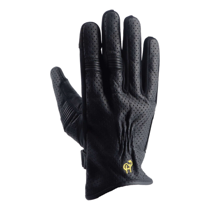Gants cuir Helstons Condor Air Evo noir/noir
