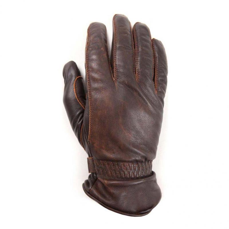 Gants cuir Helstons Legend Été Pull Up marron- 12