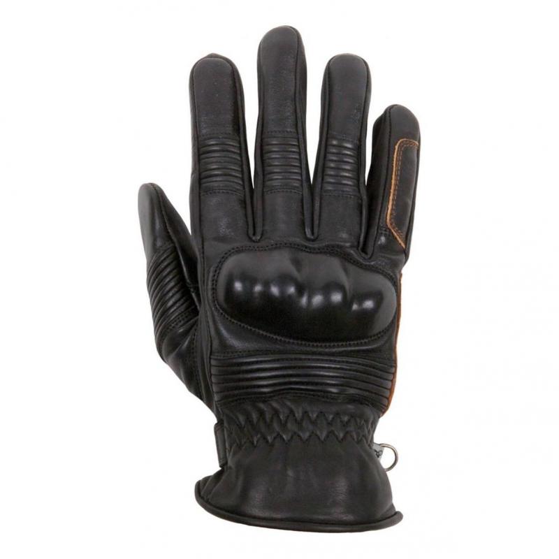 Gants cuir Helstons Monza noir/marron- T12