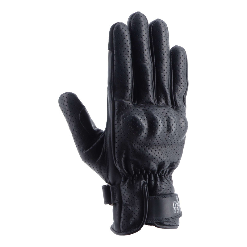 Gants cuir Helstons Ska Air noir/noir