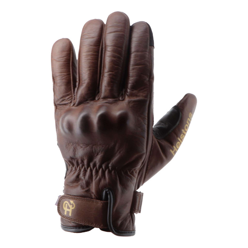 Gants cuir Helstons Ska Evo choco/noir