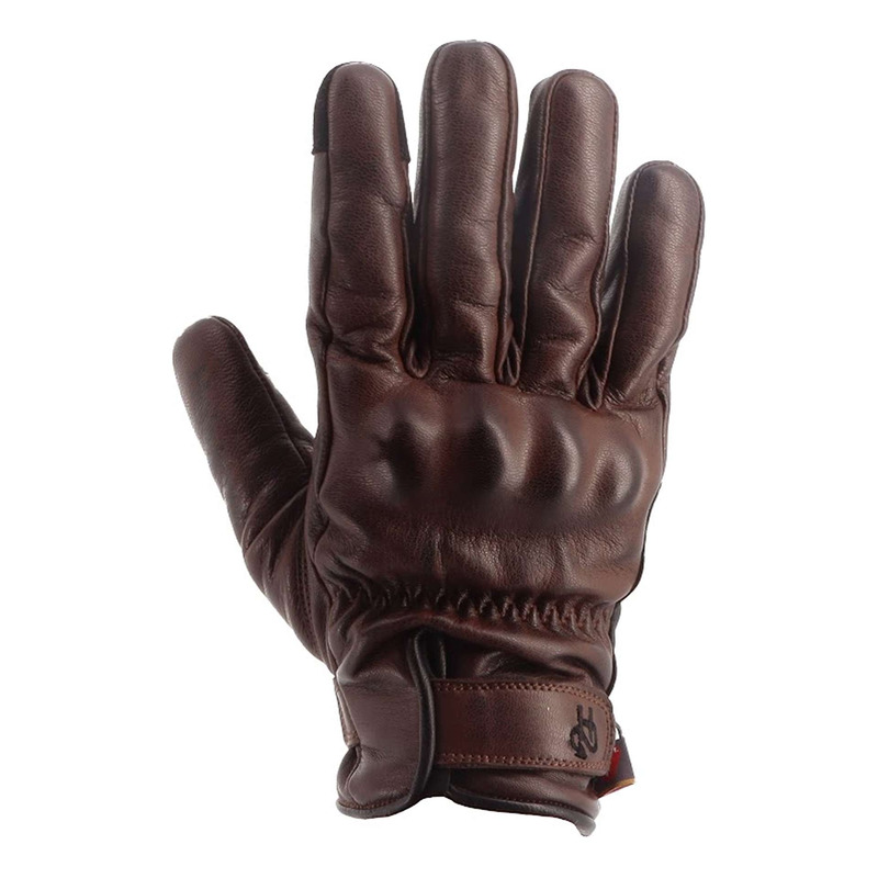 Gants cuir Helstons SKA Hiver choco/noir- T9