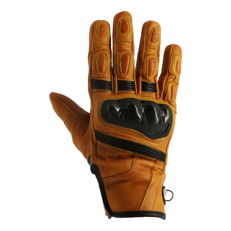 Gants cuir Helstons Sport gold/noir