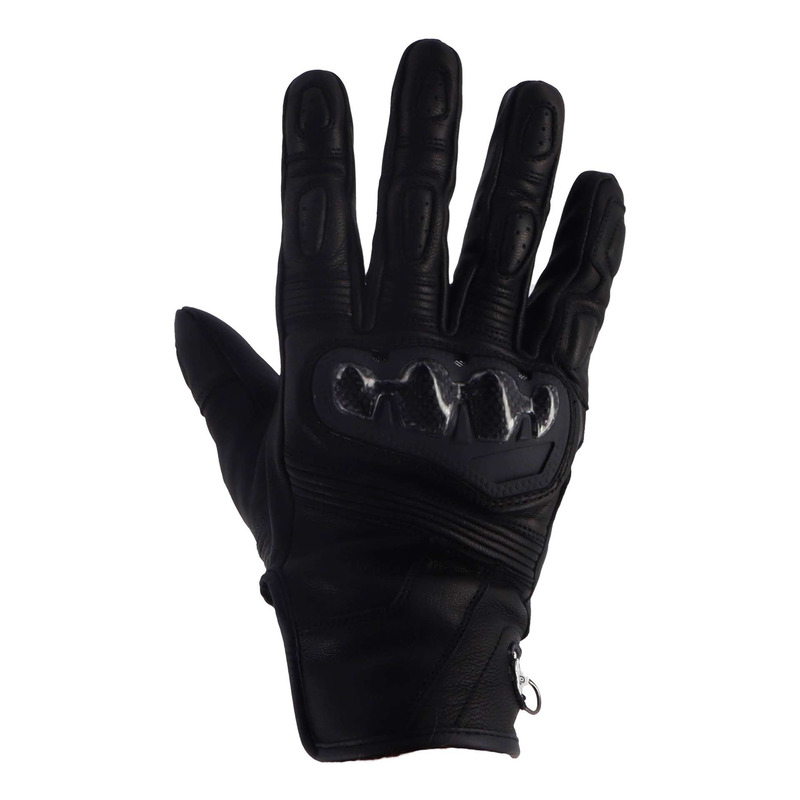 Gants cuir Helstons Sport noir/noir- T8