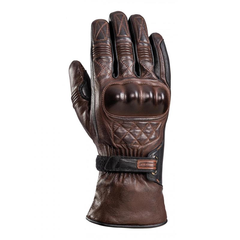Gants cuir Ixon Pro Vega marron/noir- S
