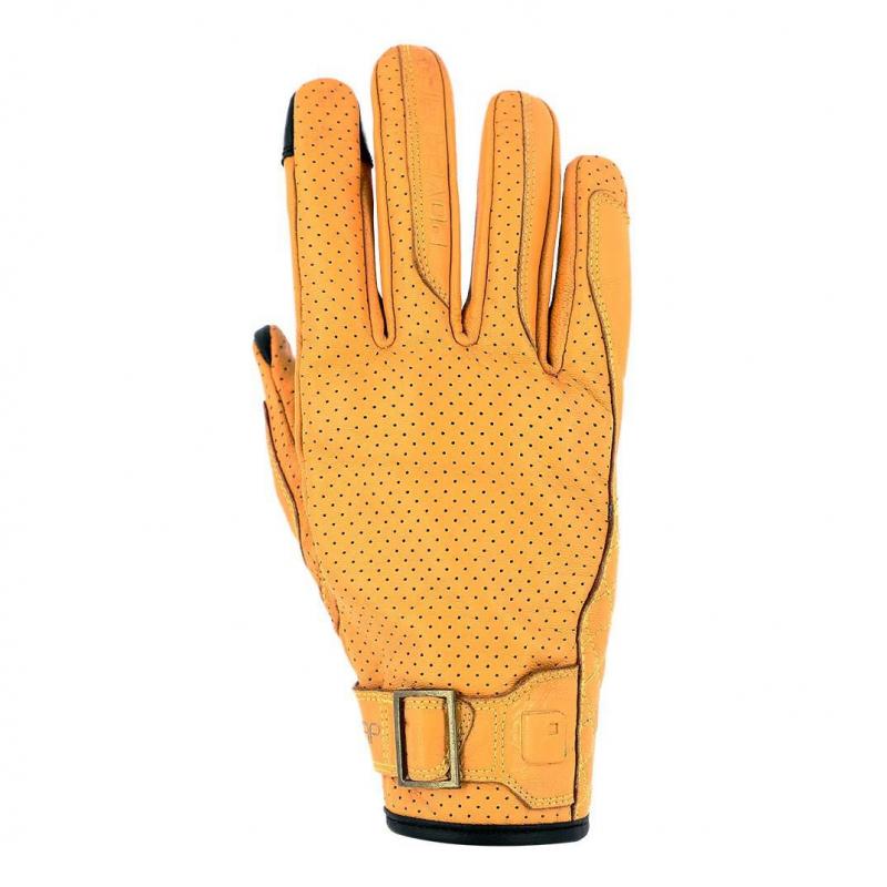 Gants cuir Overlap Tormo camel- M