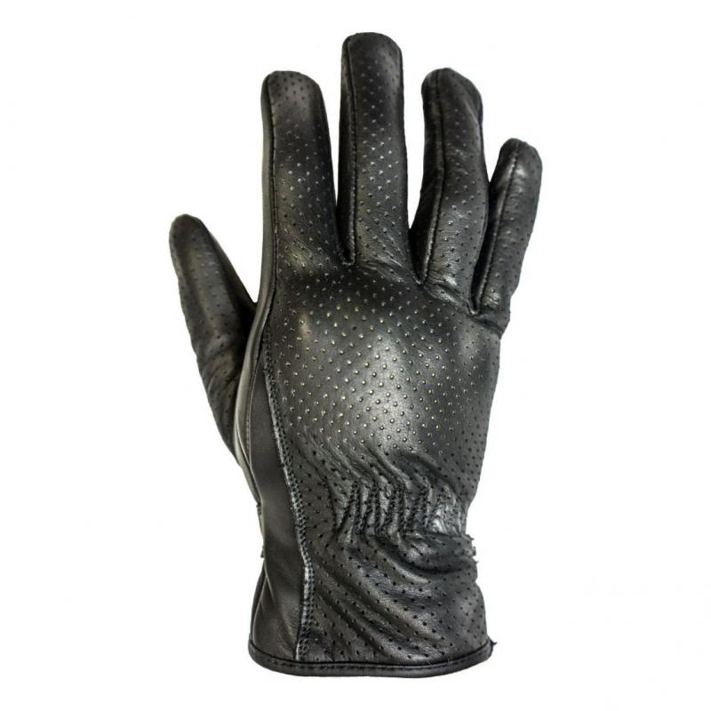 Gants cuir perforé Helstons Basik noir- T8