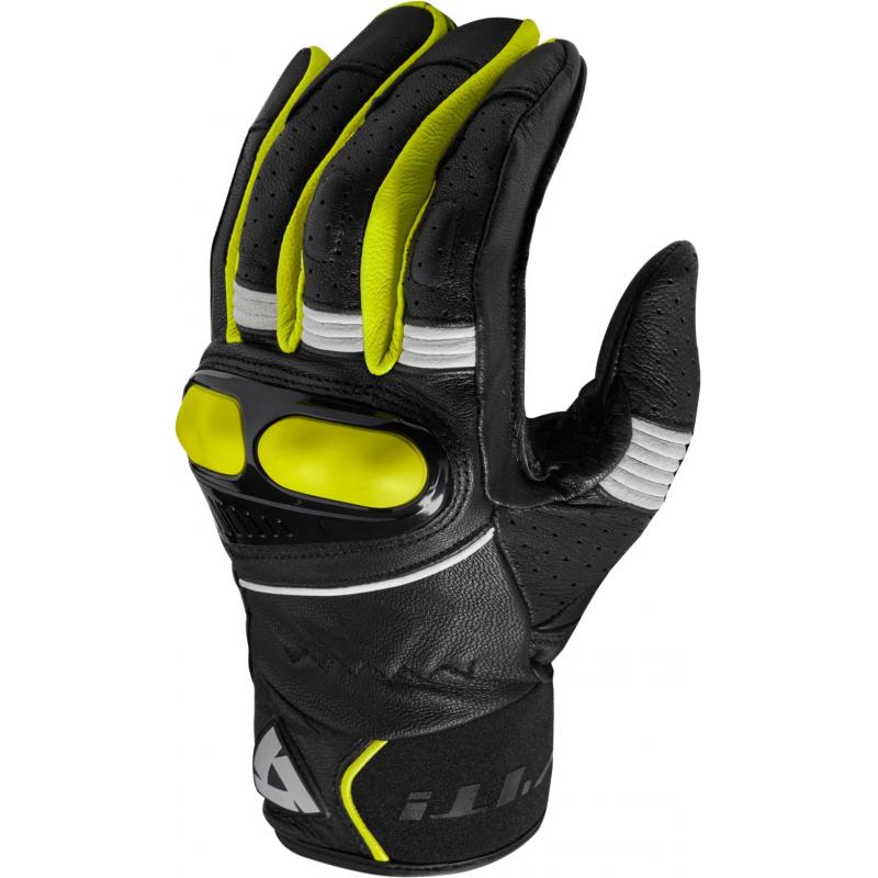 Gants cuir Rev'it Hyperion noir/jaune fluo- M
