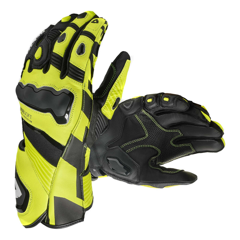 Gants cuir Rev’It Jerez 4 neon yellow/black
