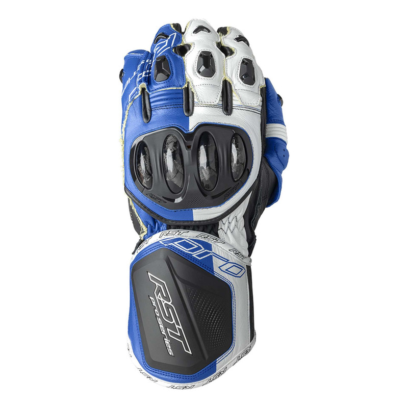 Gants cuir RST Pro Series GP D3O noir/bleu