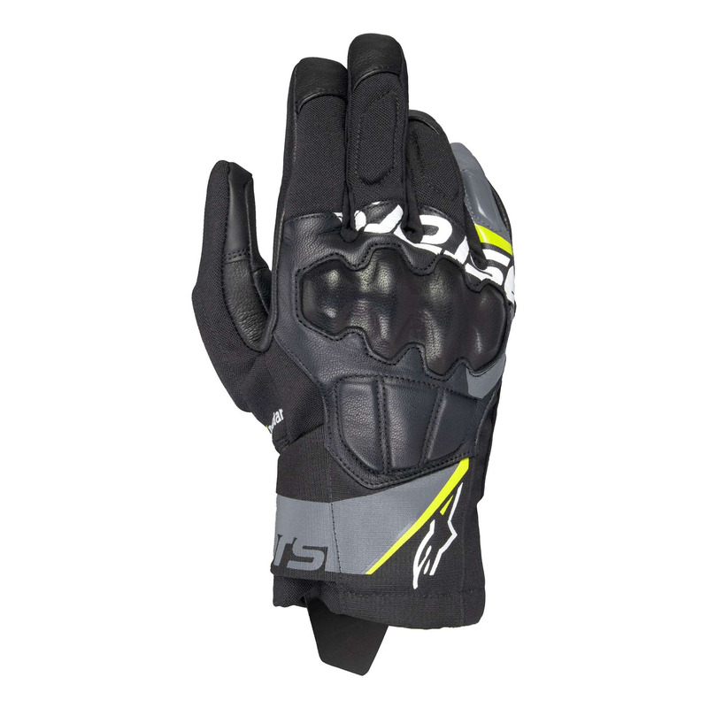 Gants cuir/textile Alpinestars Corozal V3 Drystar black/deep gray/yell